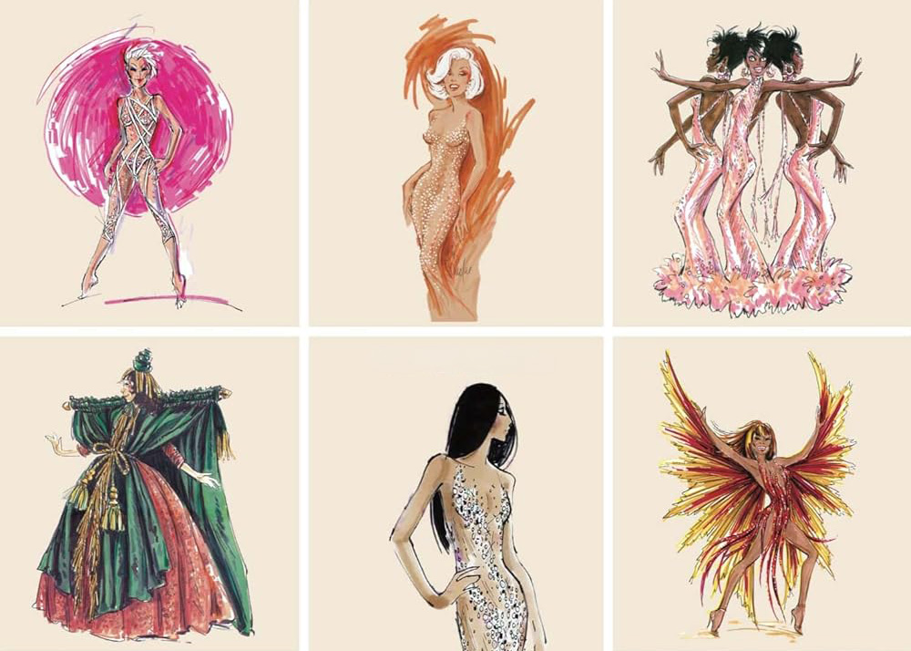 Bob Mackie fashion sketches