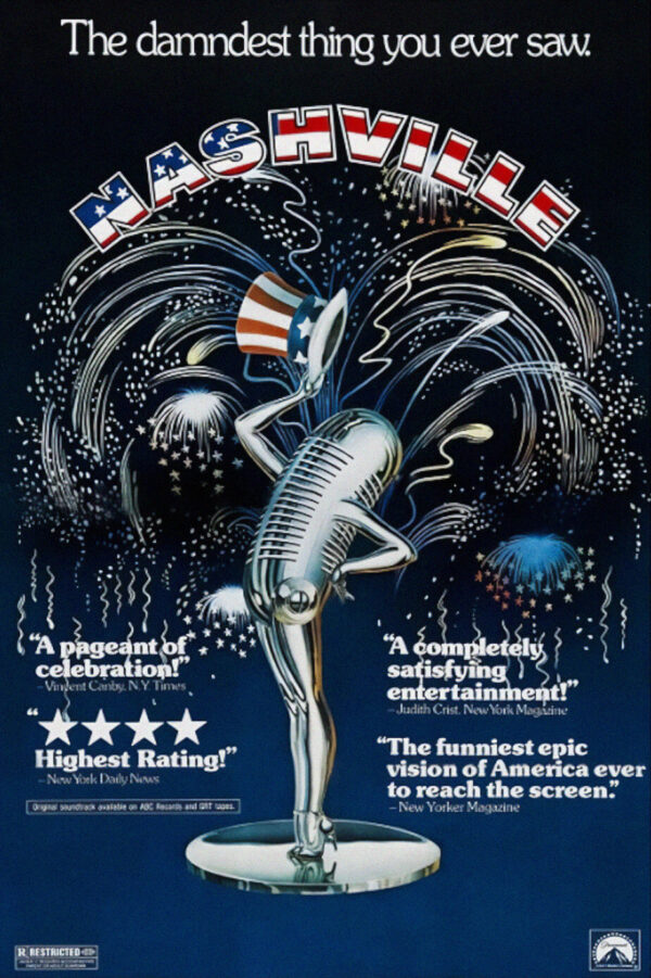 A movie poster for the film Nashville.