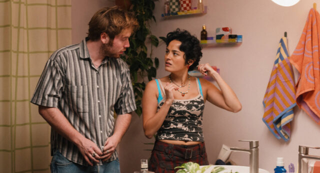 Cooper Hoffman and Charlie XCX in a scene from I Want Your Sex