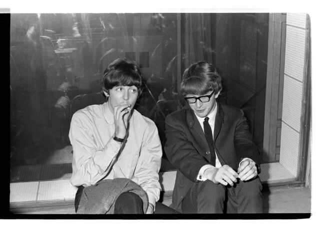 Paul McCartney and Peter Asher in a scene from Peter Asher: Everywhere Man