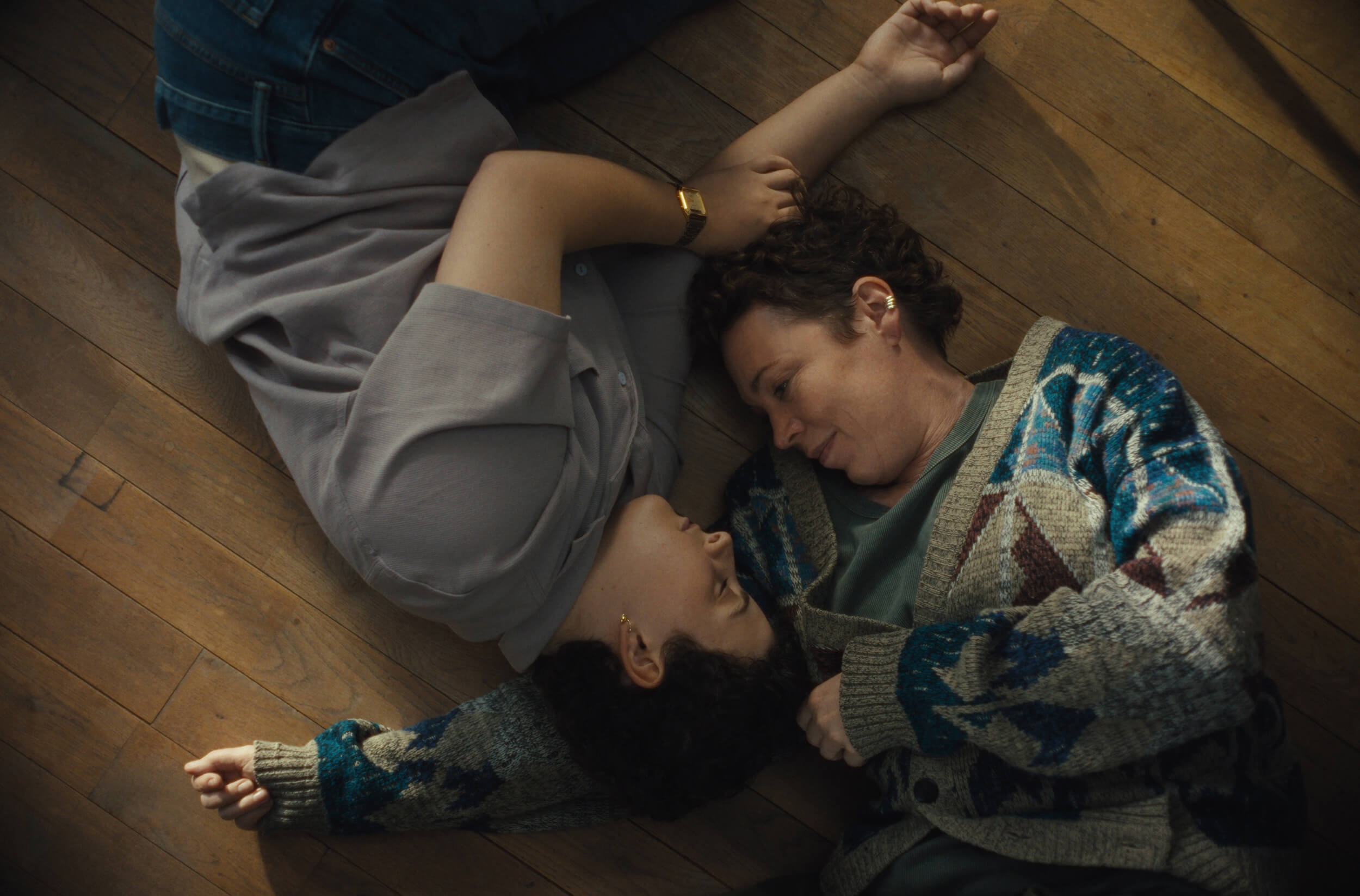 Aud Mason-Hyde and Olivia Colman in a scene from Jimpa.