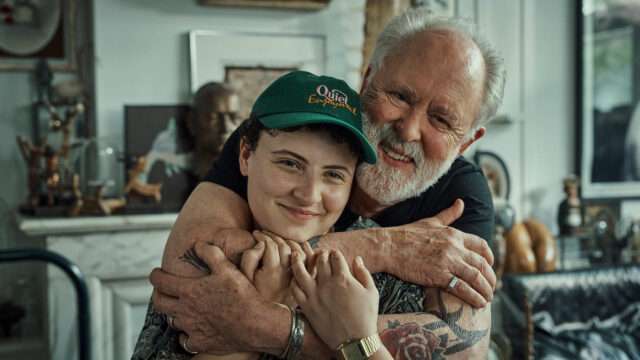 Aud Mason-Hyde and John Lithgow in a scene from Jimpa.