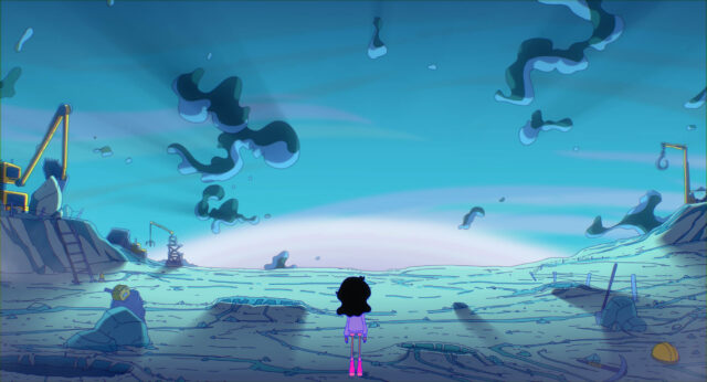 A scene from Lesbian Space Princess.