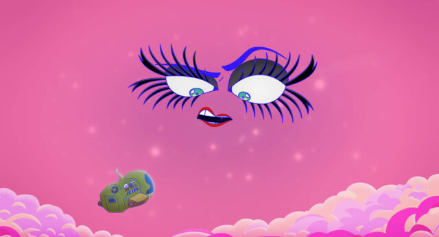 A scene from Lesbian Space Princess.