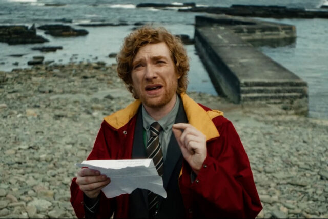 Domhnall Gleeson in a scene from The Incomer.