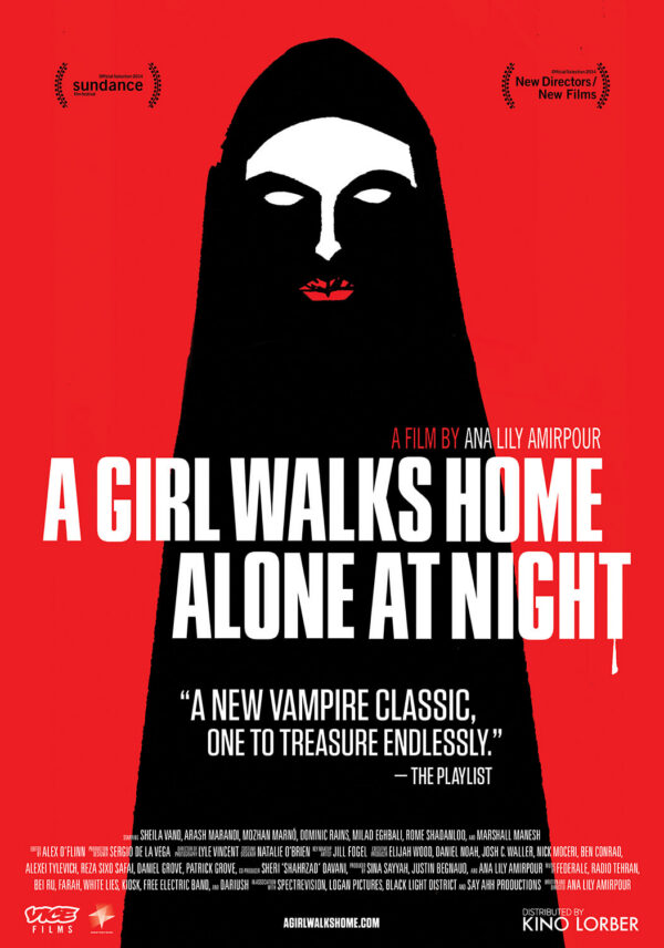 A Girl Walks Home Alone at Night movie poster.