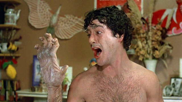 David Naughton in a scene from An American Werewolf in London.