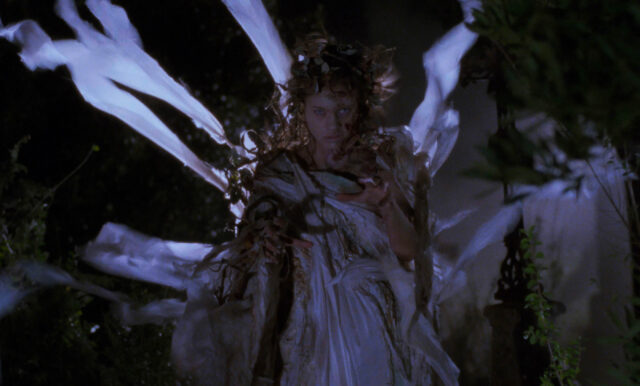 Anna Falchi in a scene from Cemetery Man.