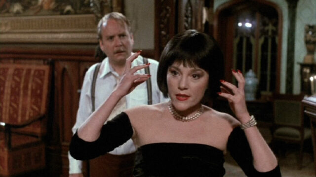 Martin Mull and Madeline Kahn in a scene from Clue.