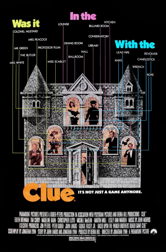 Clue movie poster.