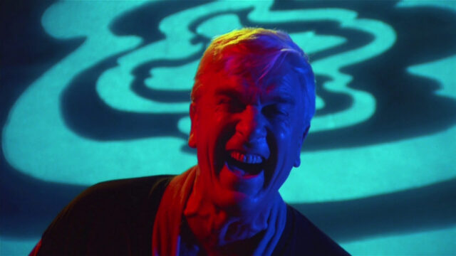 Leslie Nielsen in a scene from Creepshow.