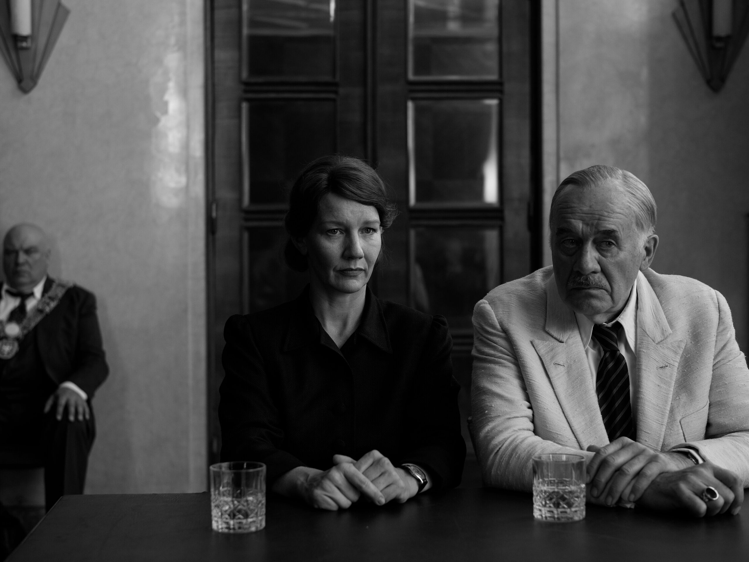 Sandra Hüller and Hanns Zischler in a scene from Fatherland.