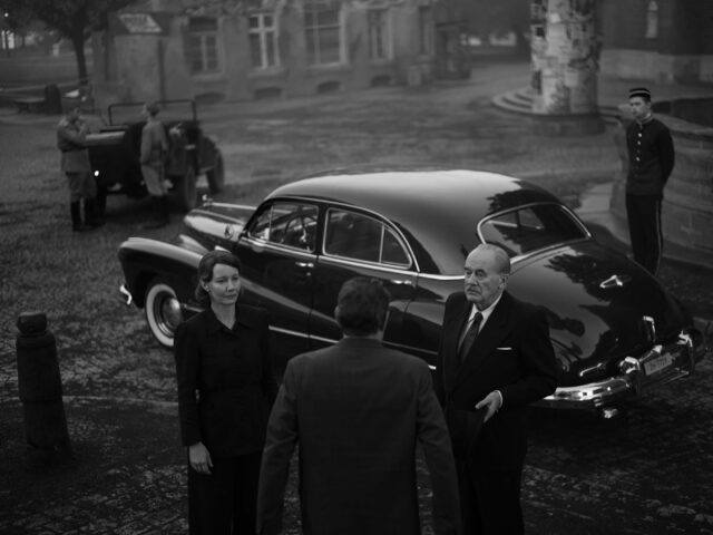 Sandra Hüller and Hanns Zischler in a scene from Fatherland.