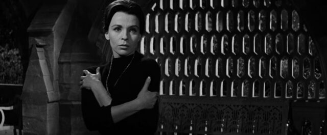 Claire Bloom in a scene from The Haunting.