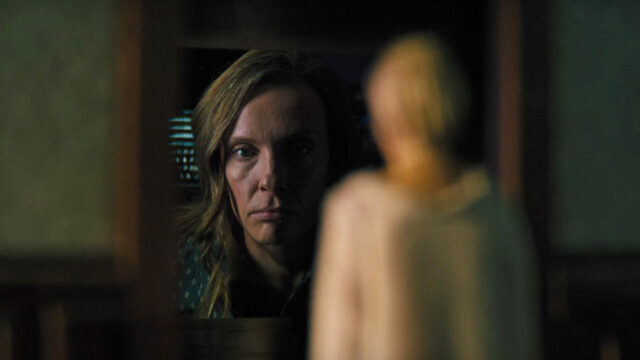 Toni Collette in a scene from Hereditary.