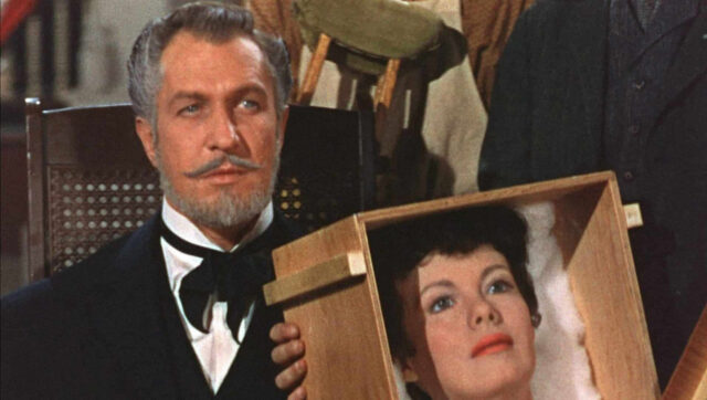 Vincent Price in a scene from House of Wax.