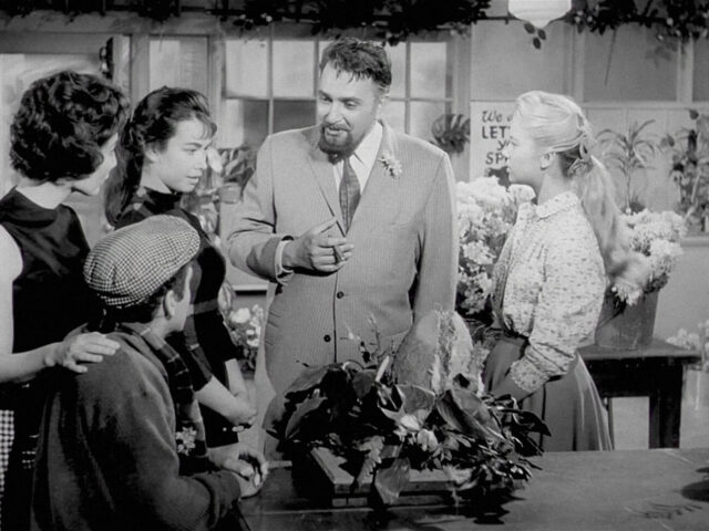 Mel Welles in a scene from Little Shop of Horrors.