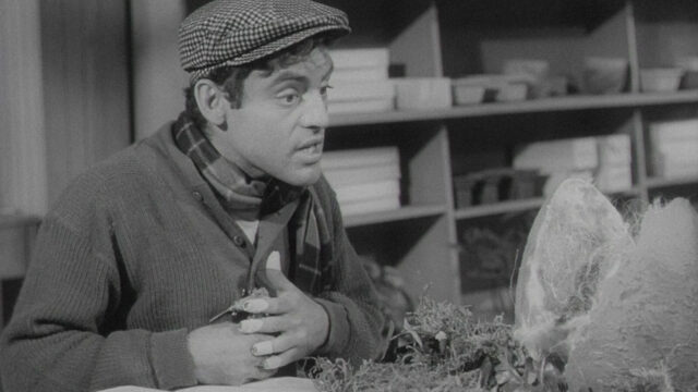 Jonathan Haze in a scene from Little Shop of Horrors.