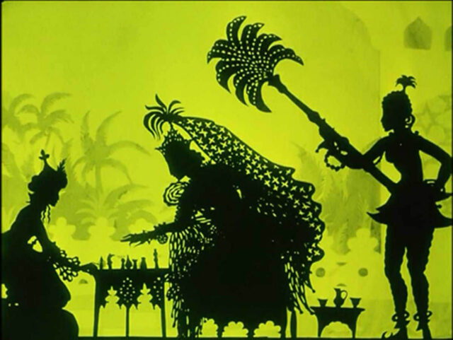 A scene from The Adventures of Prince Achmed.