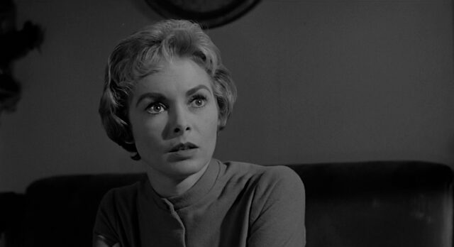 Janet Leigh in a scene from Psycho.