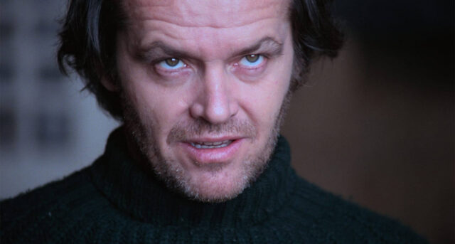 Jack Nicholson in a scene from The Shining.