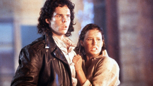 Kevin Dillon and Shawnee Smith in a scene from The Blob.