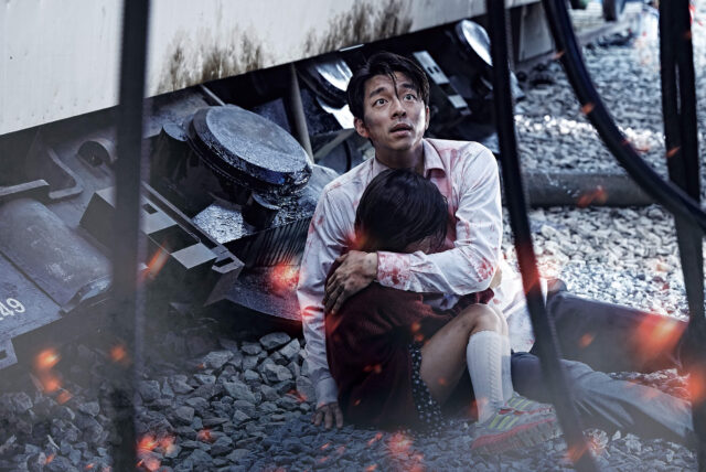 Gong Yoo in a scene from Train to Busan.