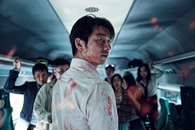 Gong Yoo in a scene from Train to Busan.