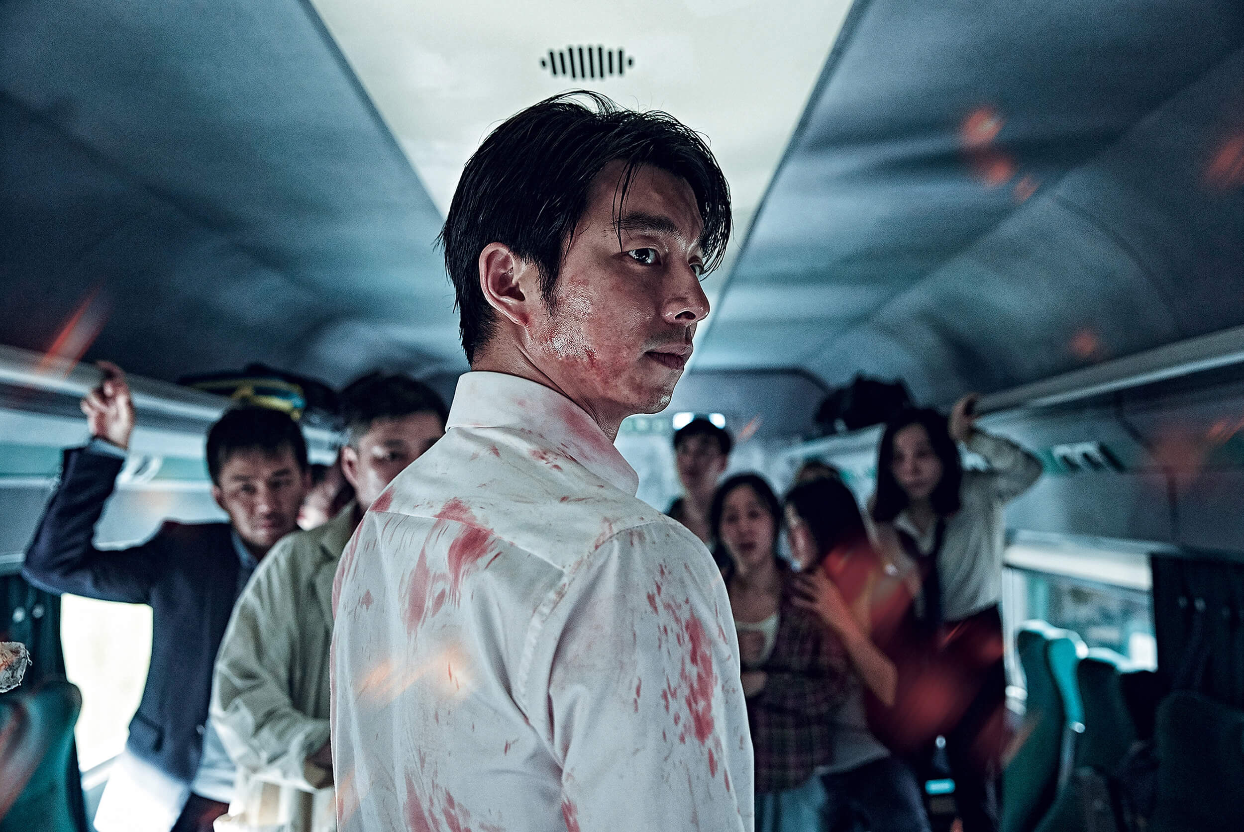 Gong Yoo in a scene from Train to Busan.