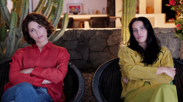 BÁRBARA LENNIE as Elsa, MILENA SMIT as Natalia in ‘Bitter Christmas’