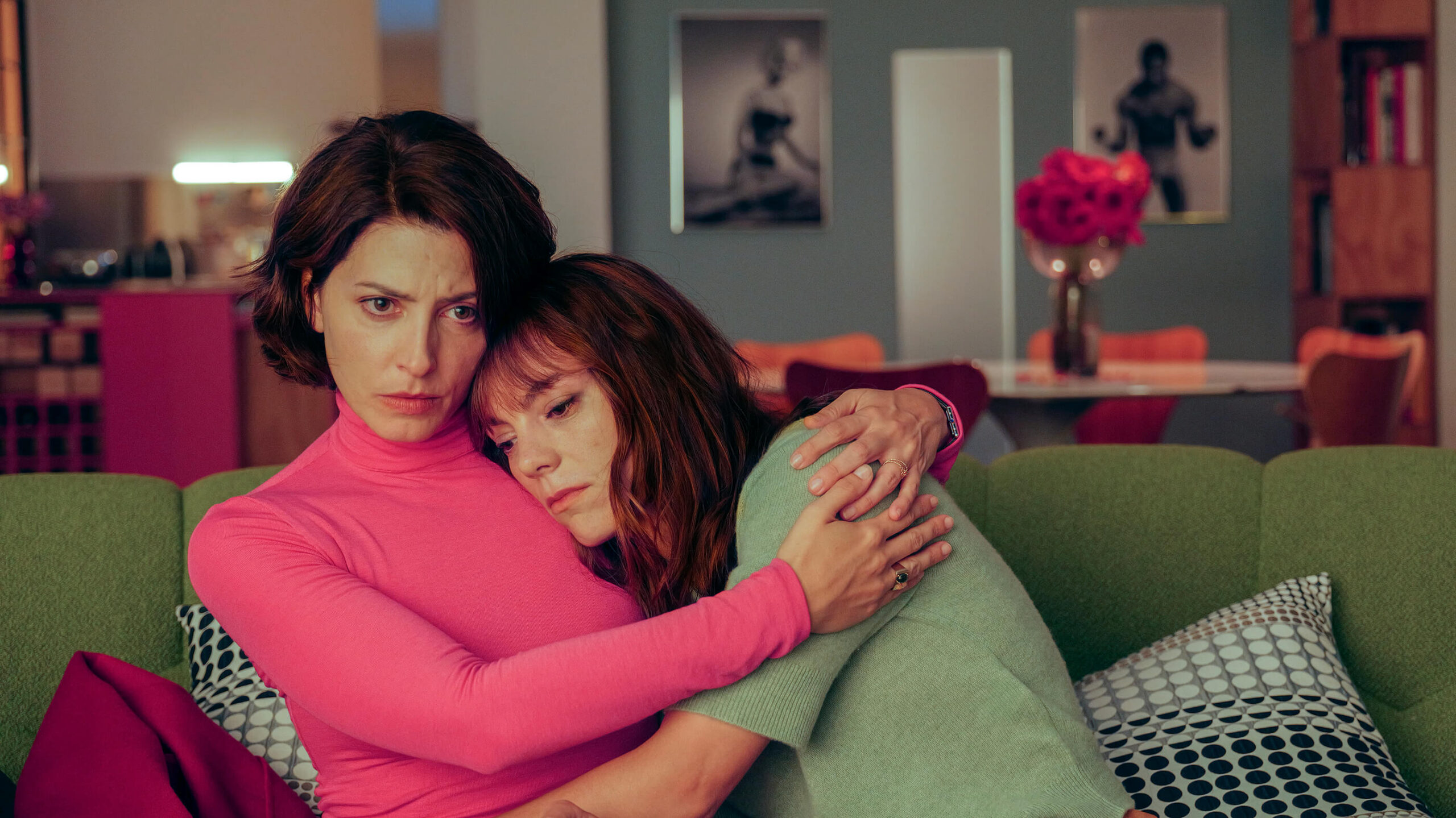 BÁRBARA LENNIE as Elsa, MILENA SMIT as Natalia in ‘Bitter Christmas’