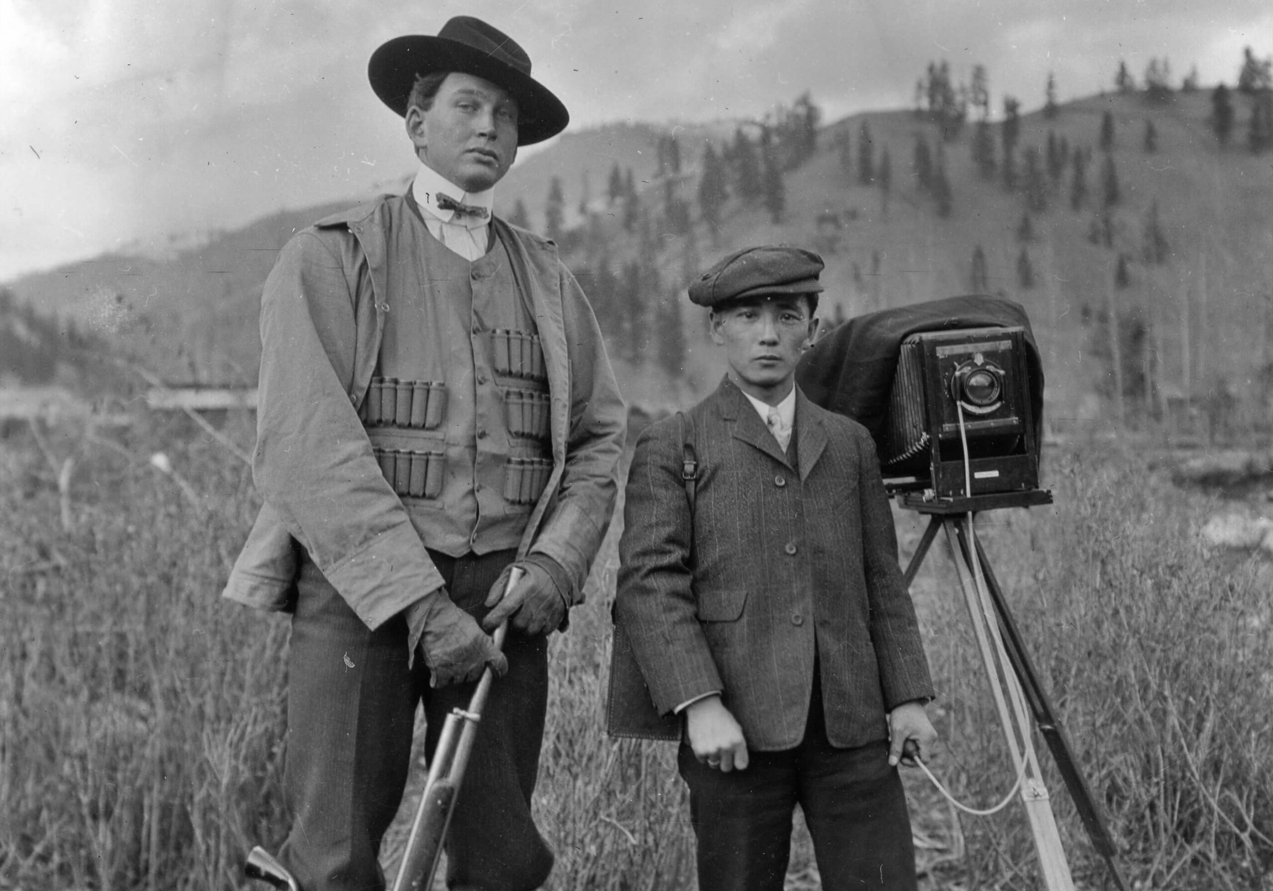 Historical photo of Chelsea Woodard and Frank Matsura.