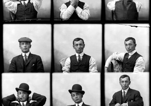Historical self portraits by Frank Matsura.