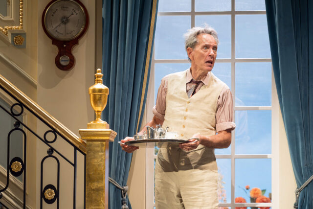 Richard E. Grant in a scene from National Theatre's Hay Fever.