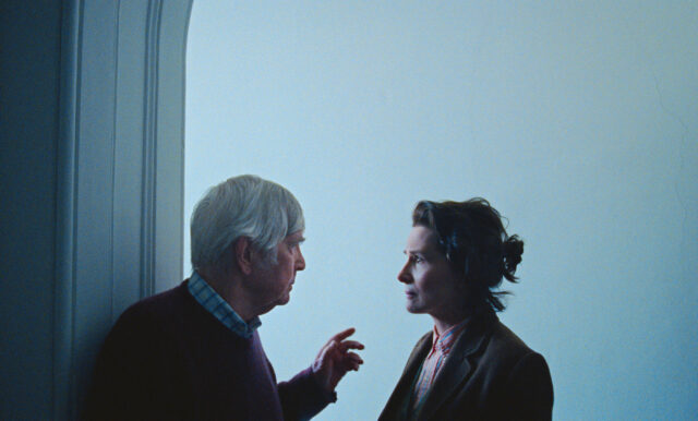 Juliette Binoche and Tom Courtenay in Queen at Sea.