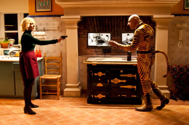 Marisa Paredes as Marilia and Roberto Álamo as Zeca in a scene from The Skin I Live In.