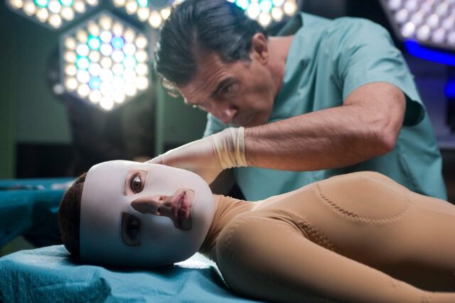 Elena Anaya as Vera and Antonio Banderas as Doctor Robert Ledgard in a scene from The Skin I Live In.